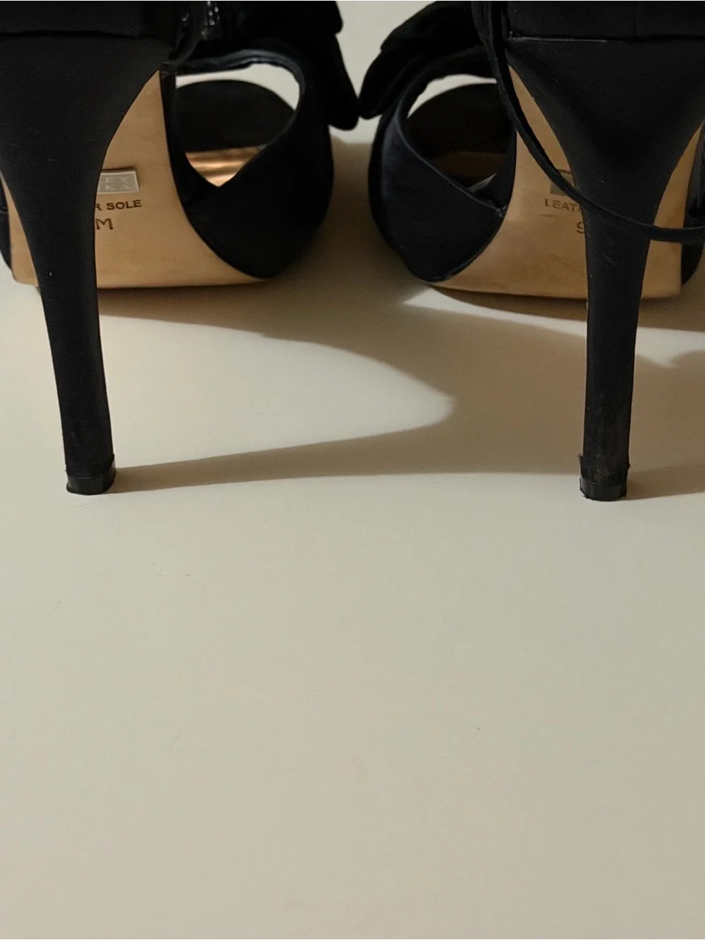 Badgley Mischka Vogue Black Satin Crystal D’Orsay 4” Stiletto Heels | Size 9